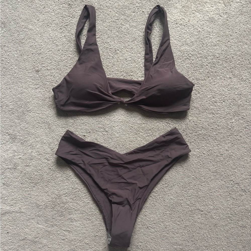 Elegant Brown Bikini Set